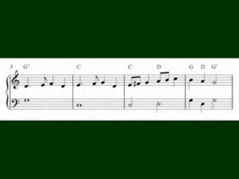 Deck The Halls, easy Christmas piano sheet music