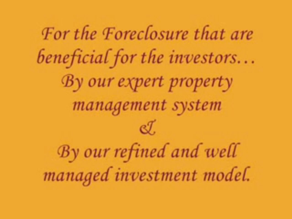 Foreclosure Real Estate Information