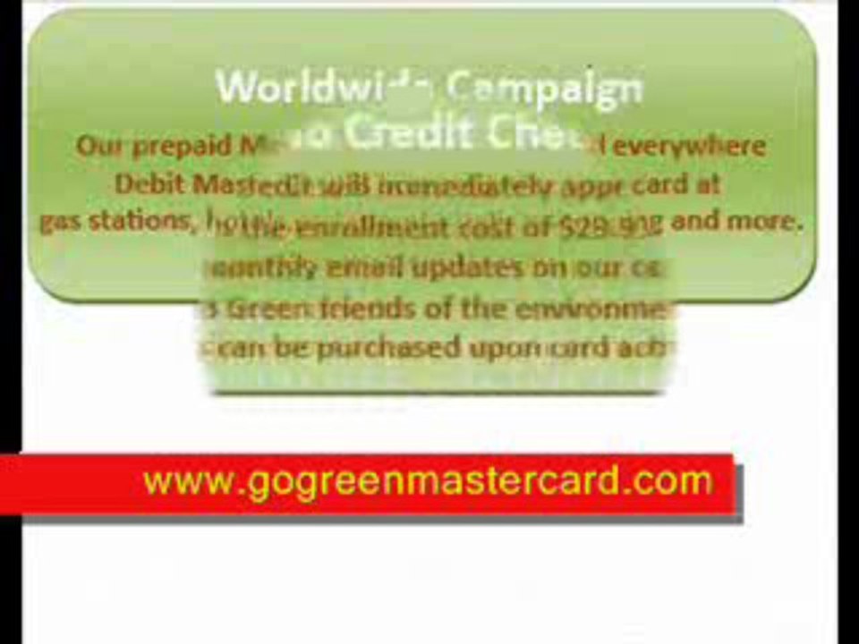 Prepaid MasterCard