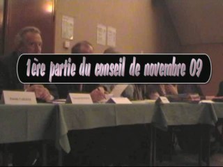 2009 11 1ére partie conseil novembre 09