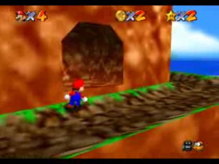 super mario 64 - étoile 3 - Canon vers l'île perchée