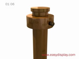 Messe banner system Dresden bamboo bambus