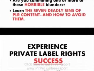 The Deadly Sins of Using PLR Content