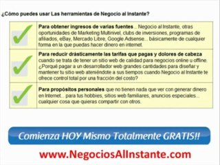 GRAN LANZAMIENTO DE NEGOCIOS AL INSTANTE