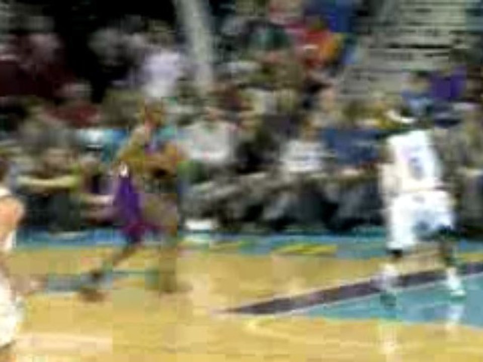 NBA Leandro Barbosa misses the easy layup and the Hornets ar