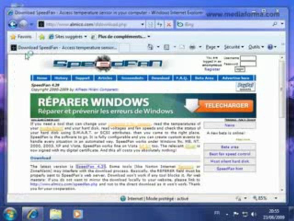 Contrôler la température du CPU