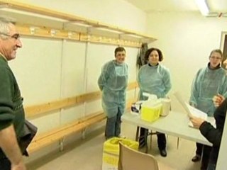 La vaccination contre la grippe A dans un centre de la Somme