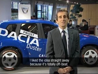Alain Prost sur Dacia Duster