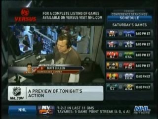 Matt Cullen on NHL Live (11/20/09)