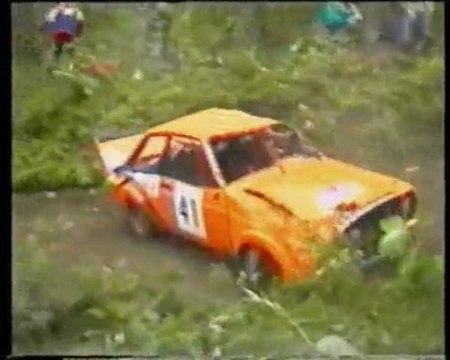 Rallye Ford Escort crash.