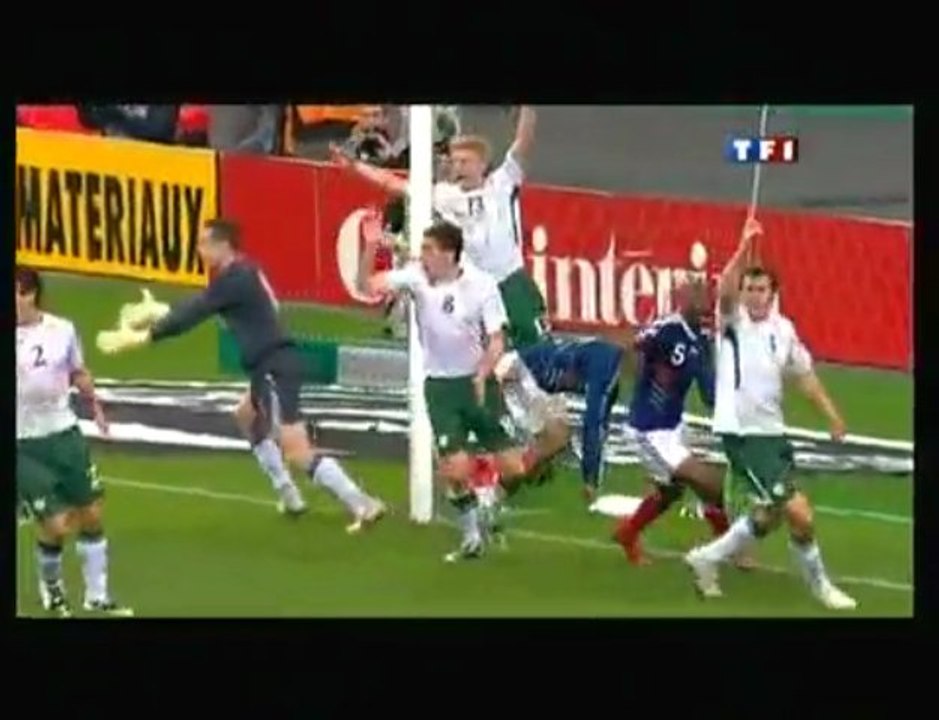 France Irlande Contrôle et But  18_11_09 Signé Henry