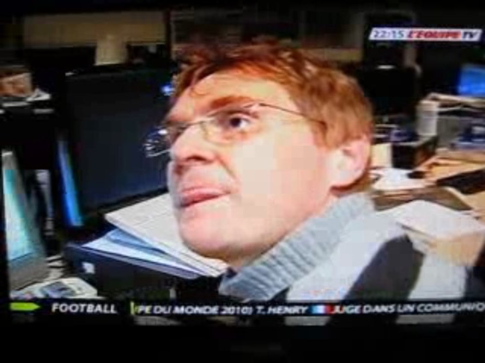 FRED DAGNEAU LA COTE SUR L'EQUIPE TV 20 NOVEMBRE 2009