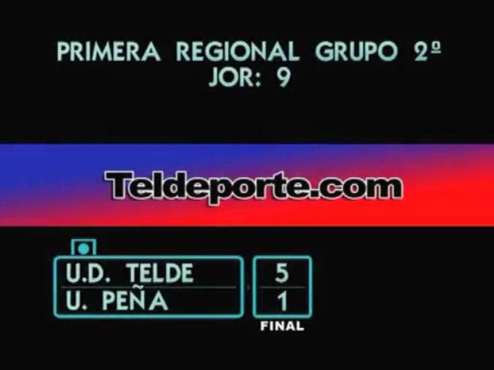 U.D. Telde 5 - Unión Peña 1 Prim Reg grup 2º Jor 9