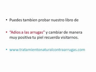 tratamiento natural para arrugas