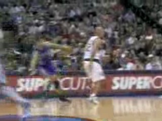 NBA Jason Kidd makes an amazing no-look, behind the back bou