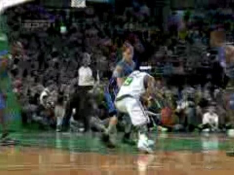 NBA Rajon Rondo getting blocks By Dwight Howard