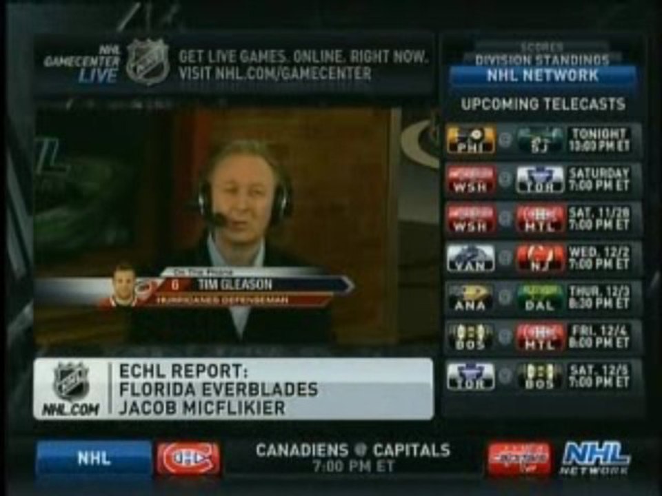 Tim Gleason on NHL Power Play (11/20/09)