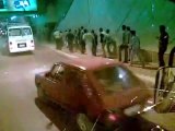 Un bus de supporters algeriens au caire