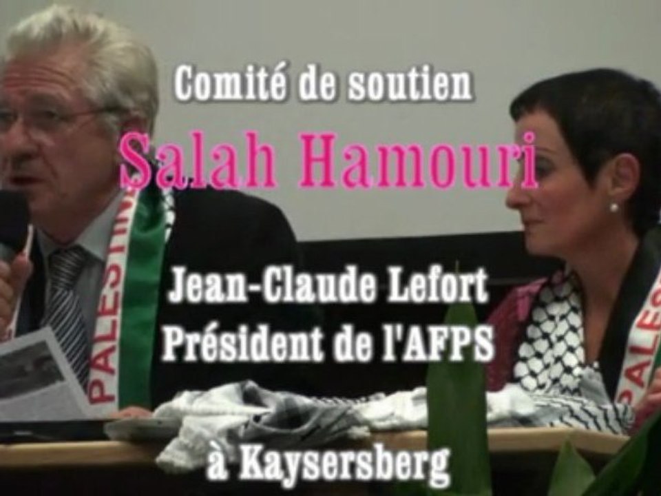 Comité de soutien de Salah Hamouri à Kaysersberg (Haut-Rhin)