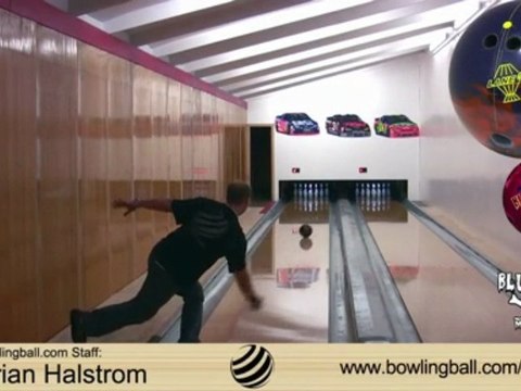 Lane #1 Blue Death Massacre Bowling Ball Reaction