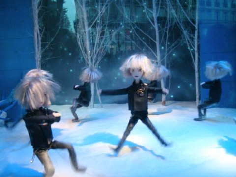 NOEL - Vitrines du Printemps a PARIS