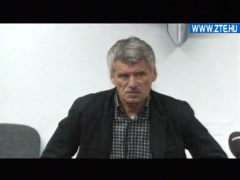 2009.11.21 Csank János nyilatkozott a Nyiregyháza-ZTE után