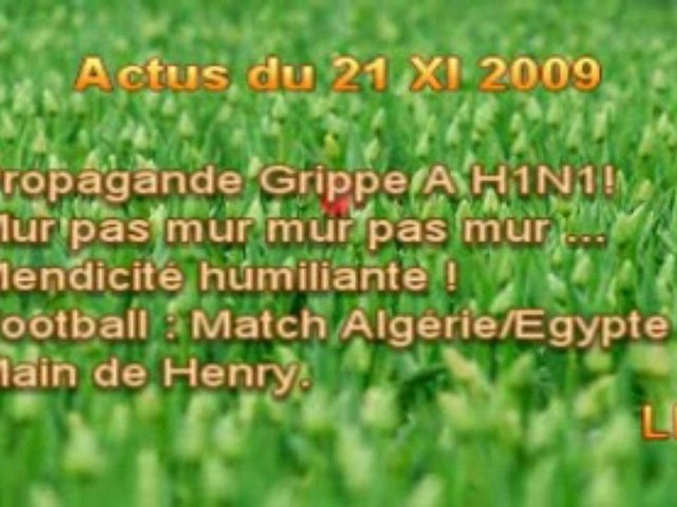 LLP Actus du 21 Novembre 2009