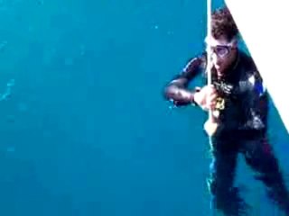 Entraînement CNF Bahamas WC apnea 2009 - Morgan Bourc'his