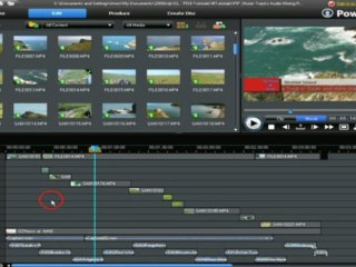 CyberLink PowerDirector 8 - Espace de Travail
