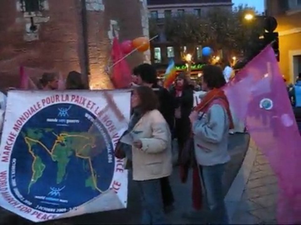 Flamme d'Hiroshima à Perpignan