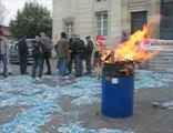 Manifestation des employés de Brodard à Coulommiers