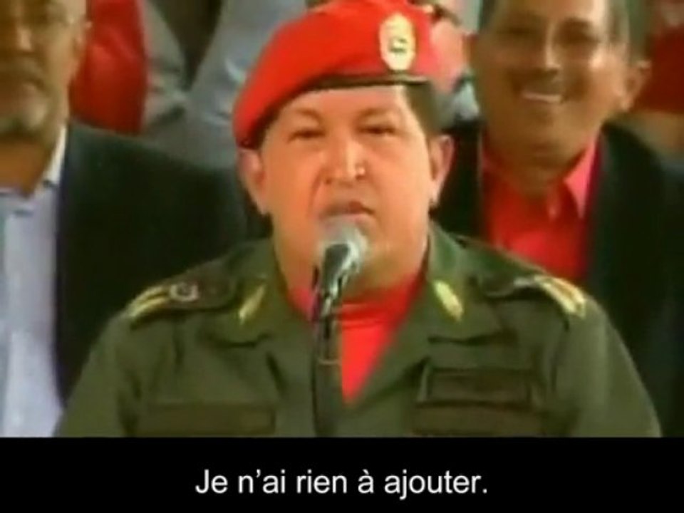 Chavez à Obama: "Allez vous laver ce cul"