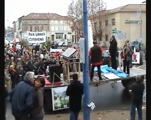 Pont Saint Esprit - Manifestation du 22 novembre 2009