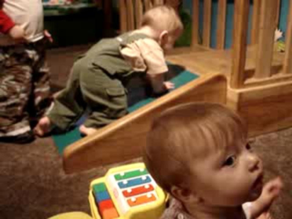 Children's Museum: Rafael and the slide