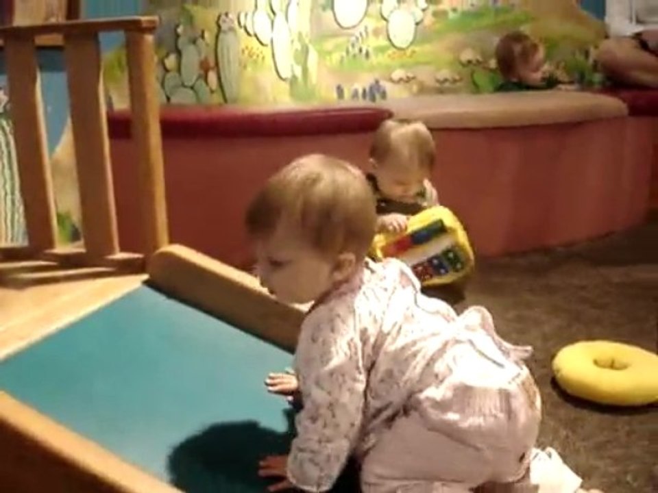 Children's Museum: Elena and the slide