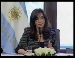 Cristina Fernánde. nuevo convenio por la Asignación