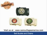 American Army, Navy, Air Force, Command Belt Buckle & Chains