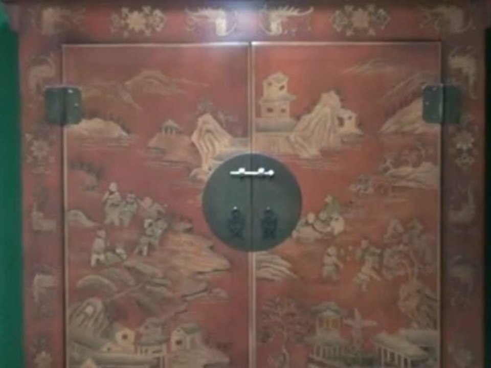Armoire chinoise couleur cuivrée - CH08AR0004