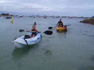 kayak à Port-Blanc juillet 09