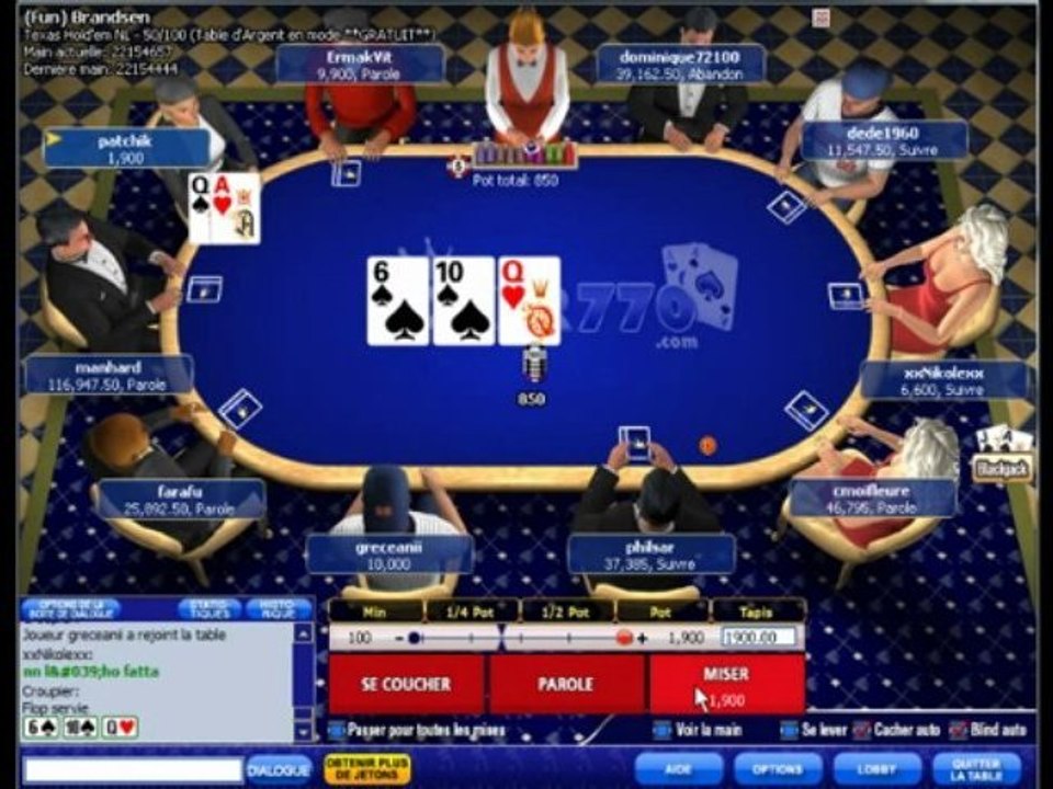 LE POKER TEXAS HOLD EM GRATUIT DE POKER 770