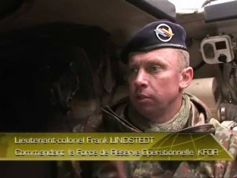 Exercice au Kosovo : la KFOR en soutien de la police.