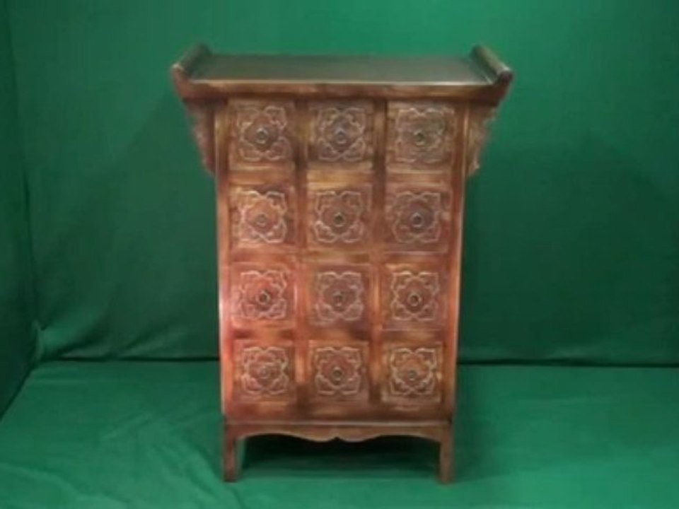 Ancien meuble de médecine chinois - CH08BU0009