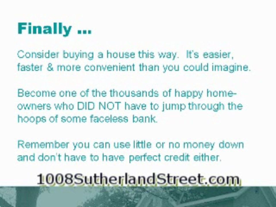 Seller Financed Owner Financing Pittsburgh not lease option