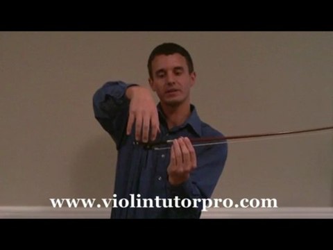 Violin Lessons - How to Hold the Violin Bow