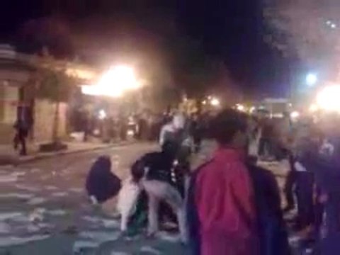 Burnings from algerians in Egyptian Orascom telecom