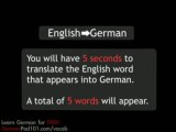 Learn German - Video Vocabulary Beginner #9