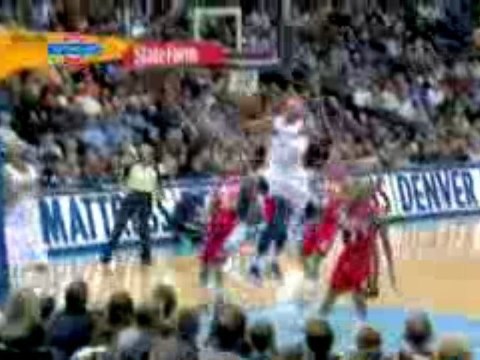 NBA Carmelo Anthony blows by several defenders and drains a