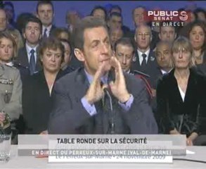 Table ronde sur la Sécurité animée par Nicolas SARKOZY