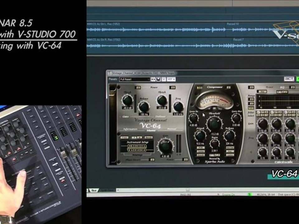 Mixing Guitar with VC-64 Vintage Channel & V-Studio 700