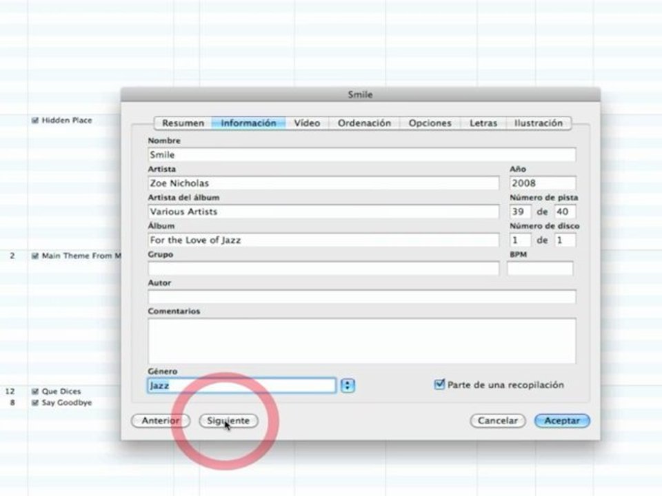 iTunes para completar los tags de tu música